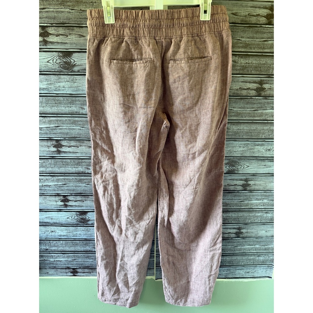 Athleta Women's Wide-Leg  Pants Size 10  Mauve Dusty Rose Pull-On Pockets - Picture 2 of 7